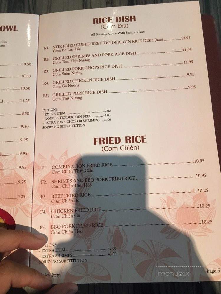 Lotus Pho 2 Noodle House - South Lake Tahoe, CA menu_pic