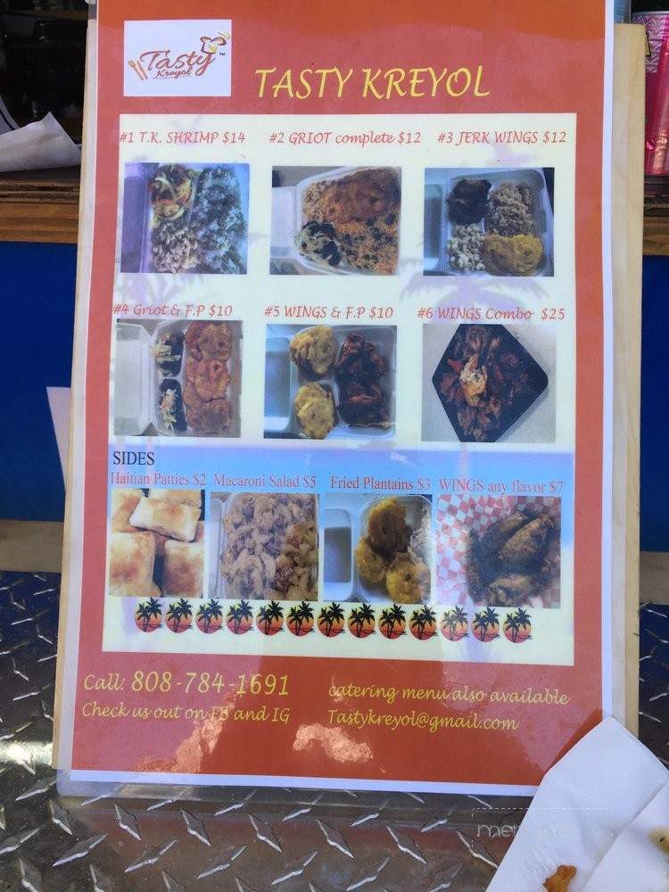 Tasty Kreyol - Kapolei, HI menu_pic