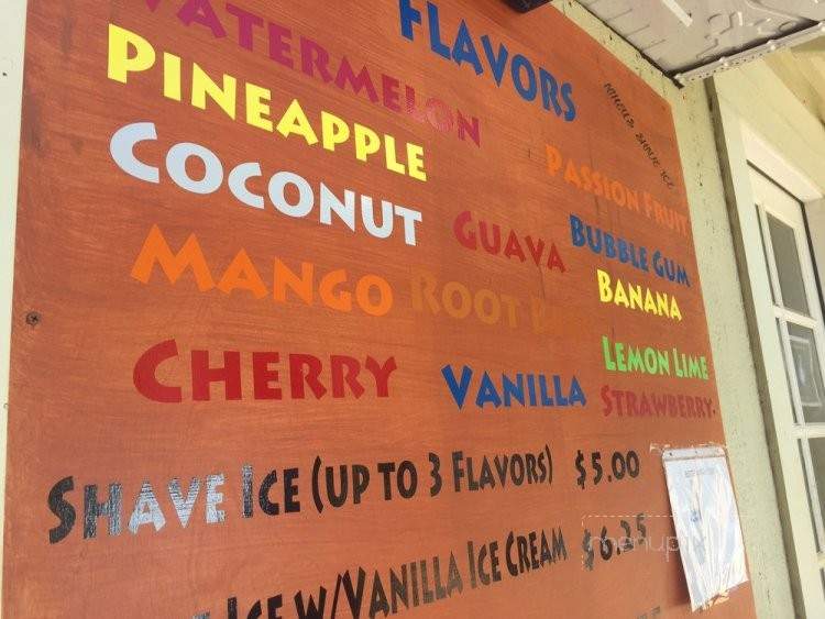 Niheus Shave Ice - Hanapepe, HI menu_pic