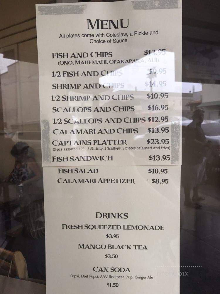 Mo's Fish and Chips - Hilo, HI menu_pic