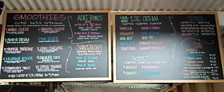 Kalapana Smoothie Shack - Pahoa, HI menu_pic