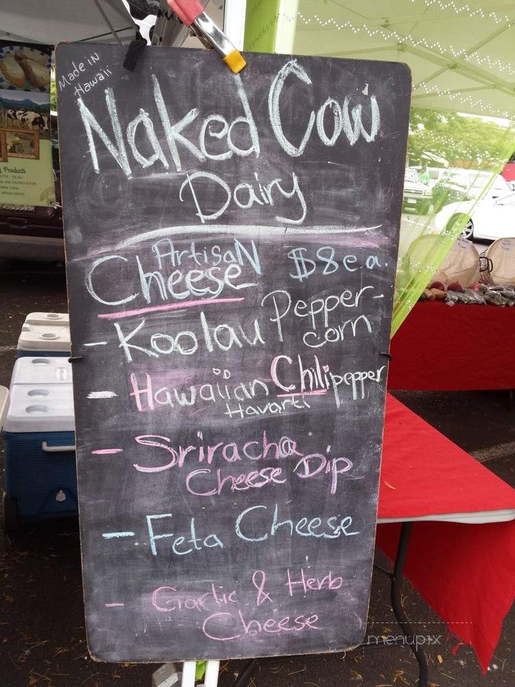 Naked Cow - Pearl City, HI menu_pic