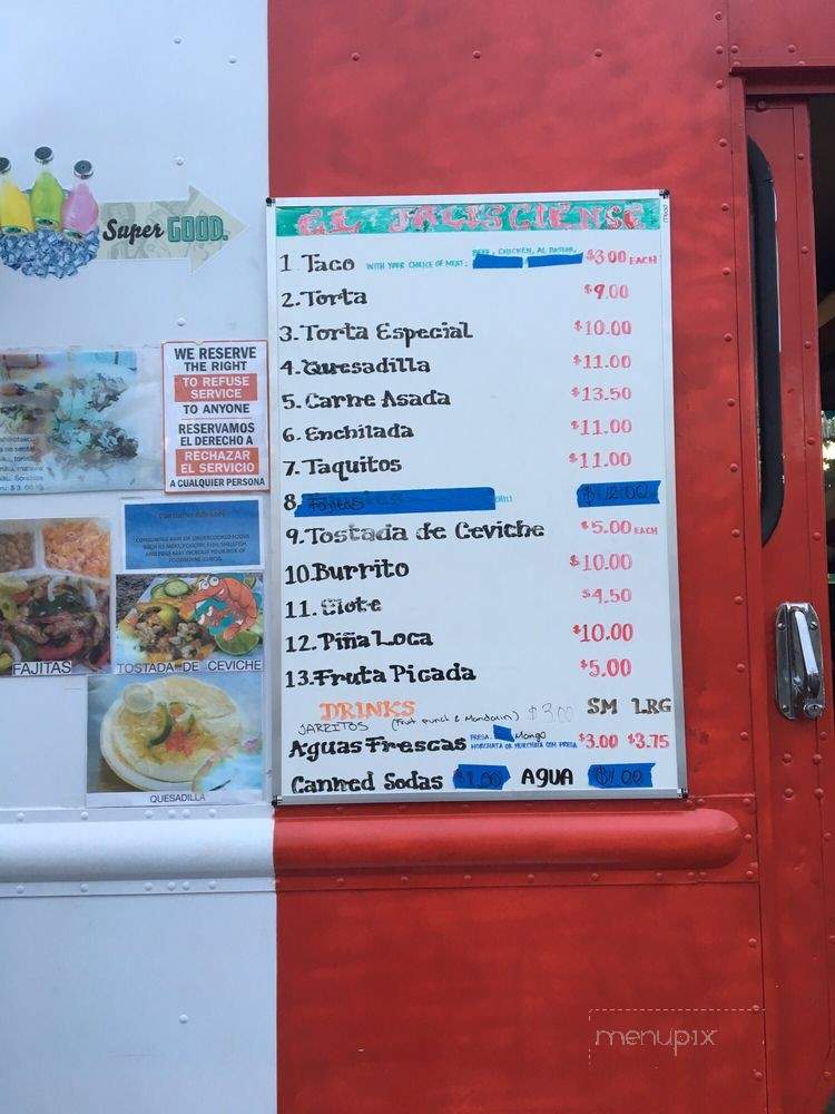 El Jalisciense - Waipahu, HI menu_pic