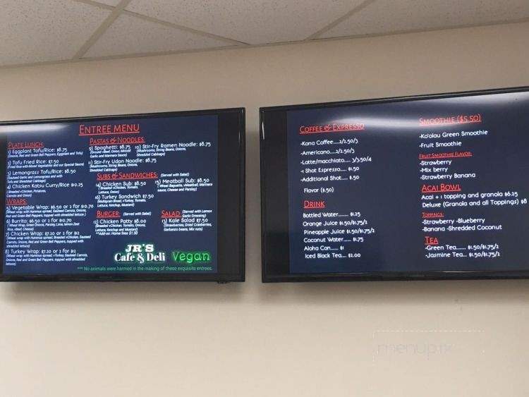 Jr's Cafe & Deli - Honolulu, HI menu_pic