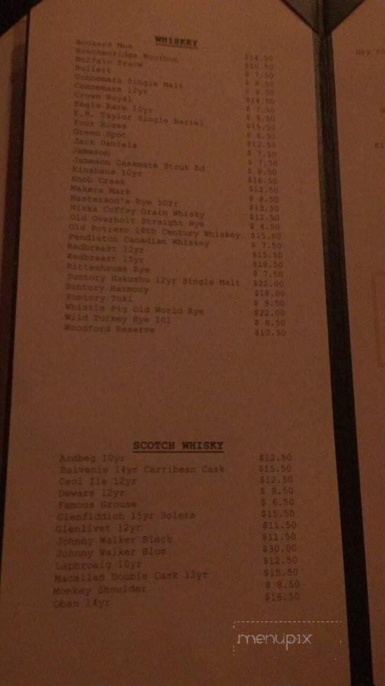 The Hi Brau Room - Honolulu, HI menu_pic