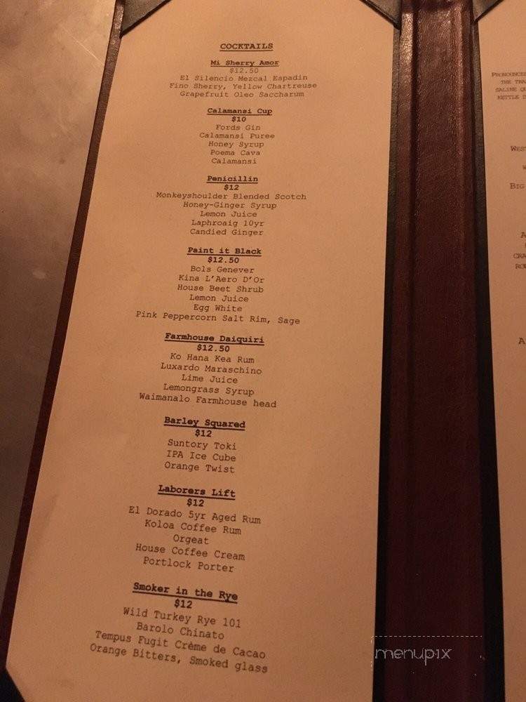 The Hi Brau Room - Honolulu, HI menu_pic