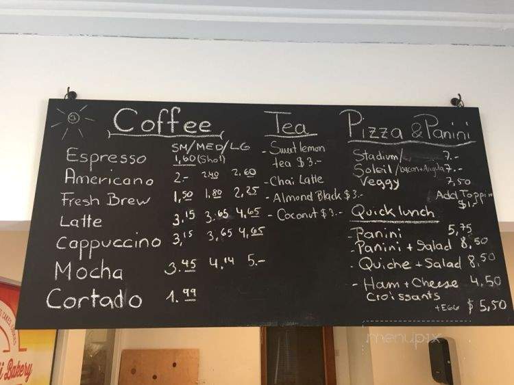 Soleil D Hawaii Bakery - Honolulu, HI menu_pic