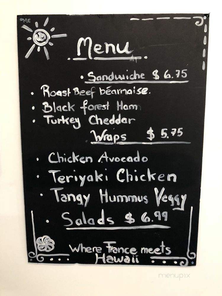 Soleil D Hawaii Bakery - Honolulu, HI menu_pic