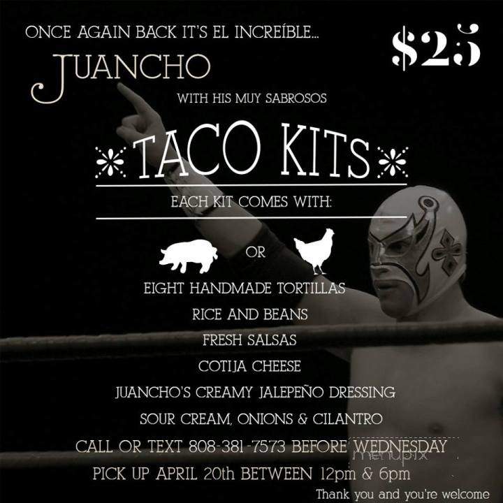 Juancho's - Honolulu, HI menu_pic