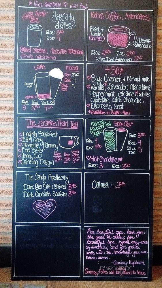 Cozy Grounds Coffee - Beaverton, OR menu_pic