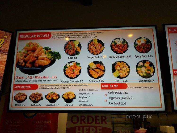 Crazy Bowl Asian Grill - Clackamas, OR menu_pic