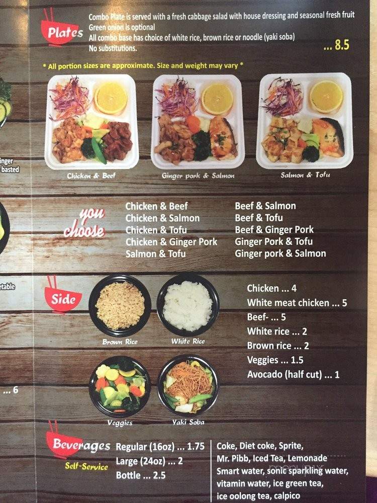 Crazy Bowl Asian Grill - Clackamas, OR menu_pic