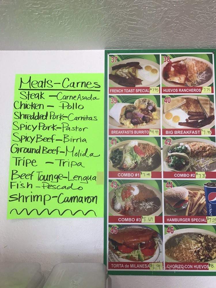 Don Pedros - Rainier, OR menu_pic