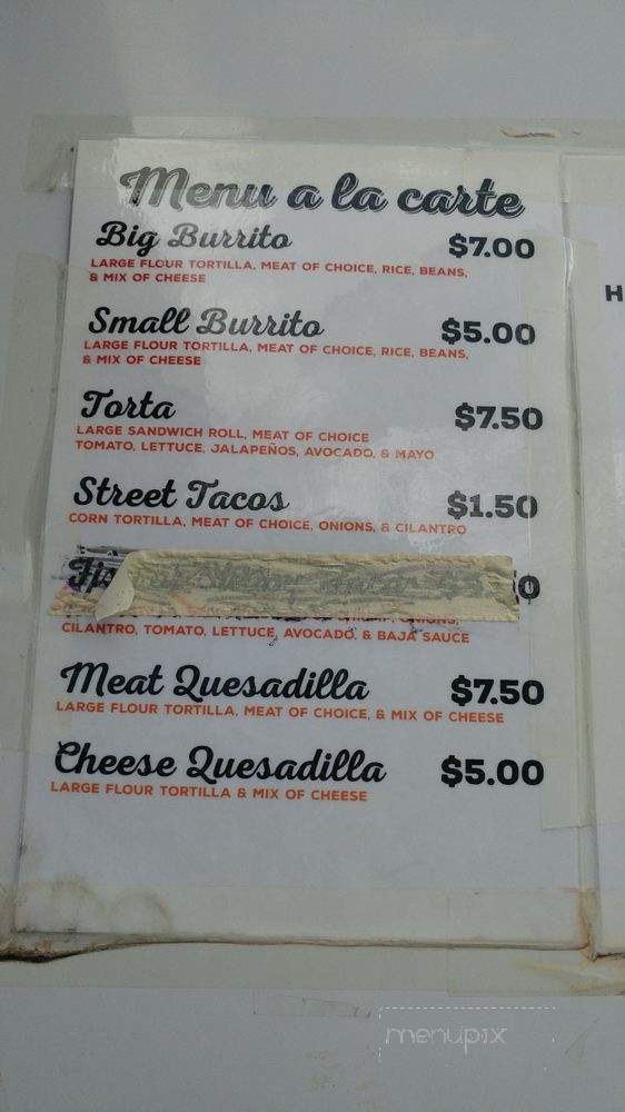Taqueria La Fogata - The Dalles, OR menu_pic