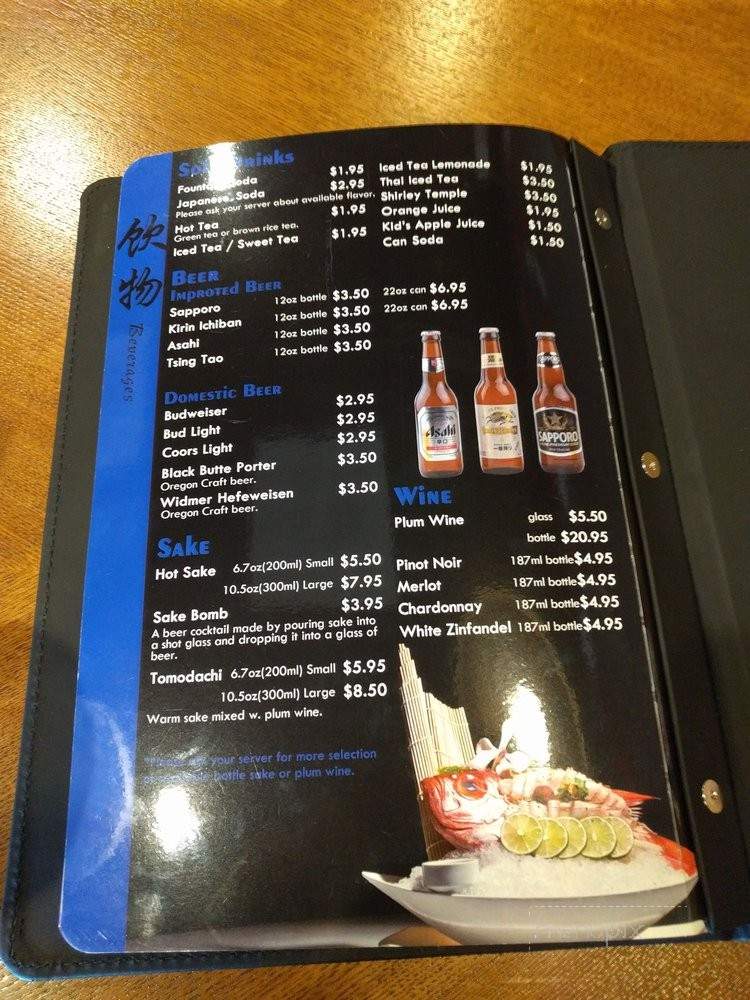 Sushi Hunter - Newberg, OR menu_pic