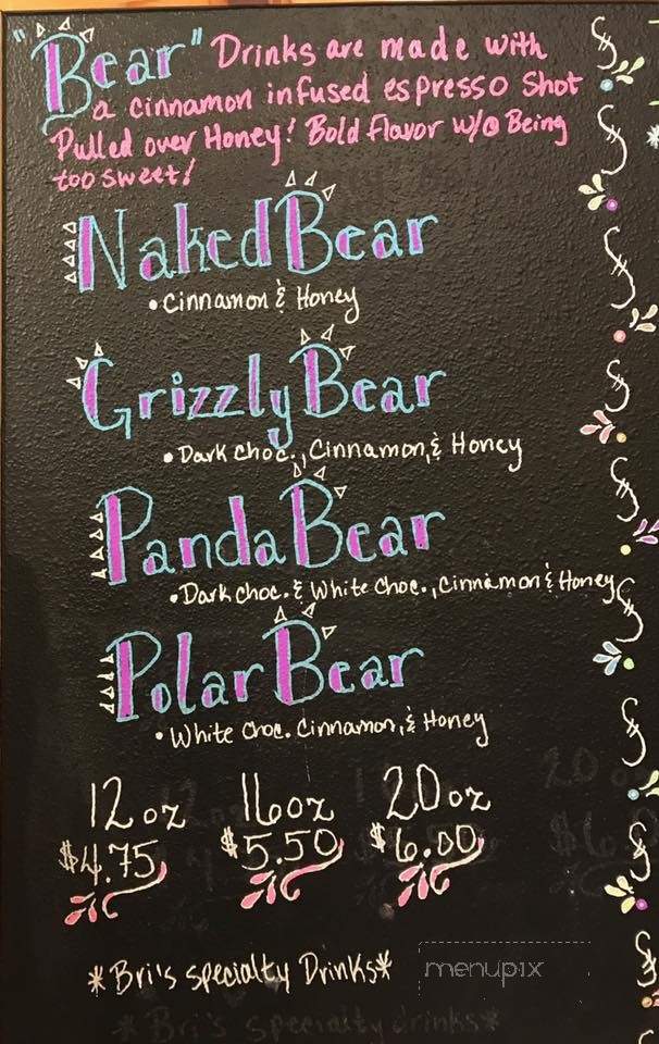 Pacific Pearl Coffee - Seaside, OR menu_pic