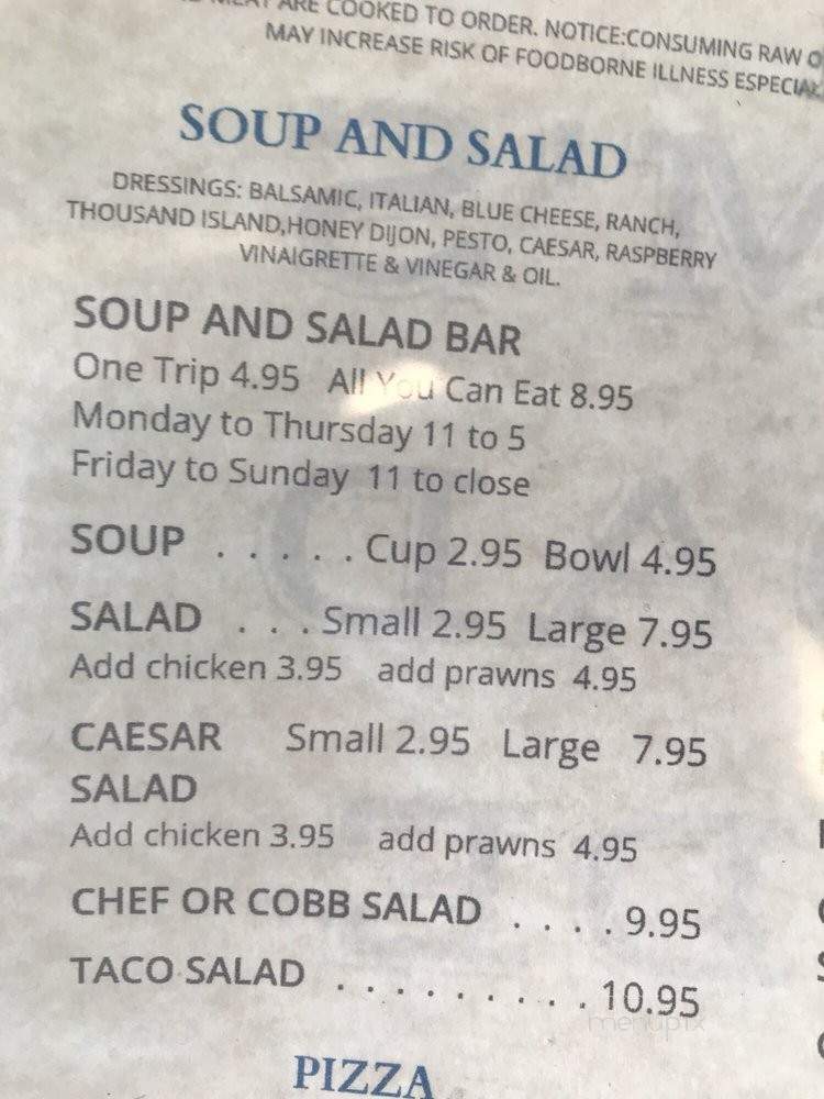 Jim's Roadside Grill - Warrenton, OR menu_pic