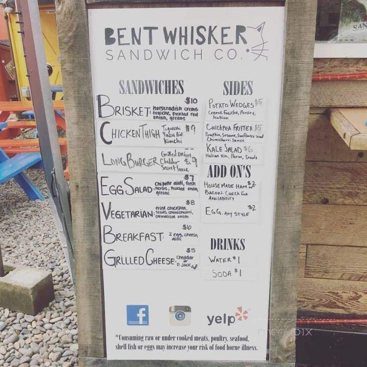 Bent Whisker Sandwich - Portland, OR menu_pic