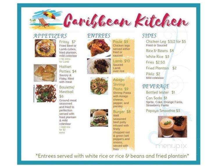 Caribbean Kitchen - Portland, OR menu_pic