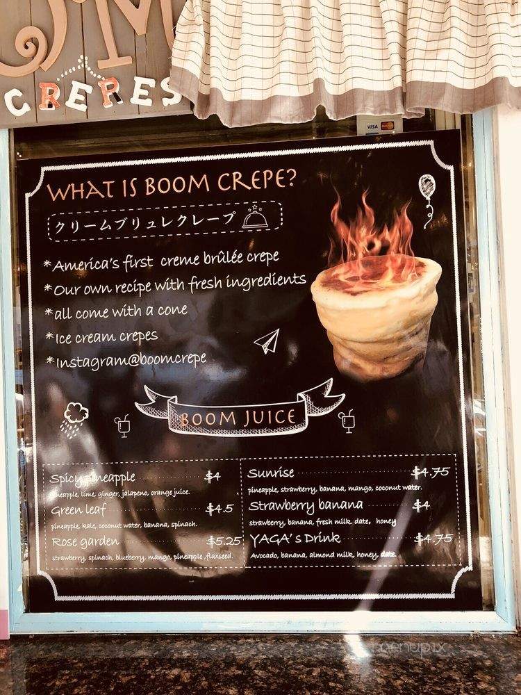 Boom Crepes - Portland, OR menu_pic