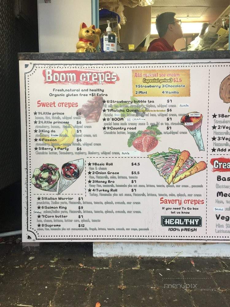 Boom Crepes - Portland, OR menu_pic