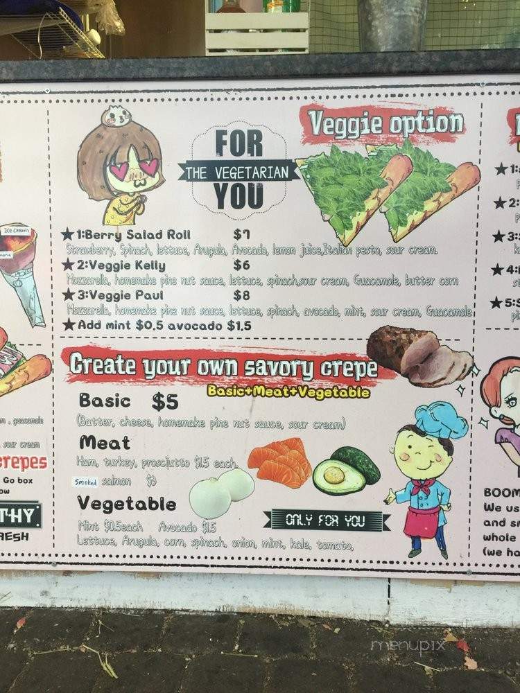 Boom Crepes - Portland, OR menu_pic