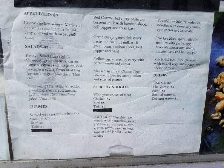 Sah Bai Dee - Portland, OR menu_pic