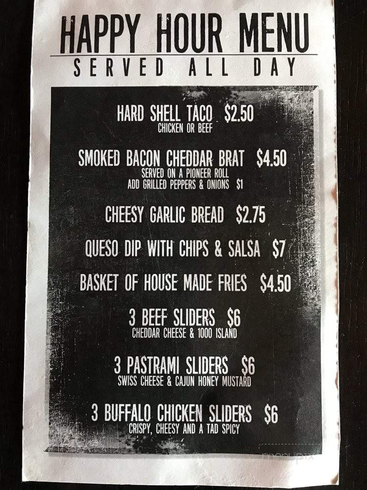 Bar 3 - Portland, OR menu_pic