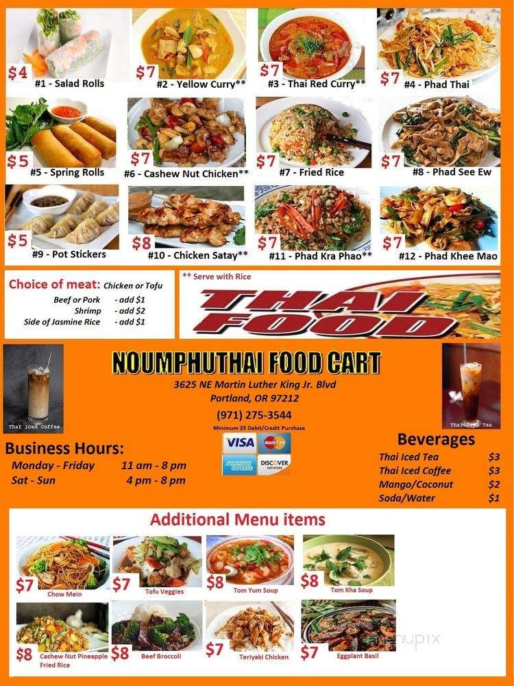 Noum Phu Thai - Portland, OR menu_pic