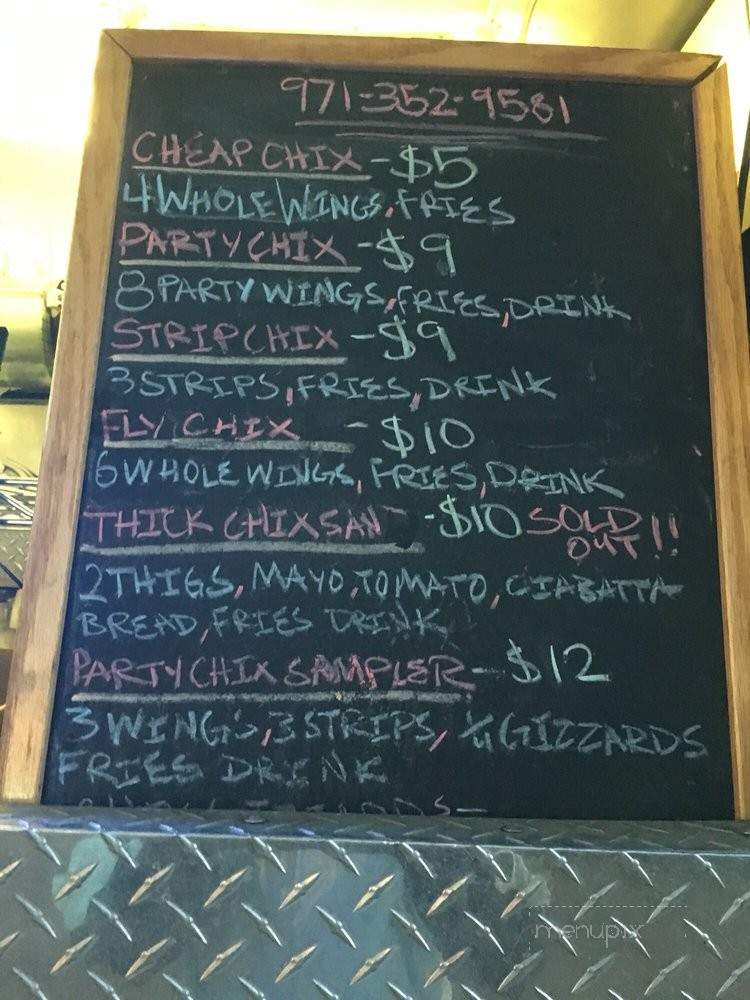 Party Chix - Portland, OR menu_pic