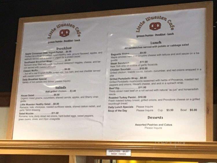 Little Wuesten German Food - Albany, OR menu_pic