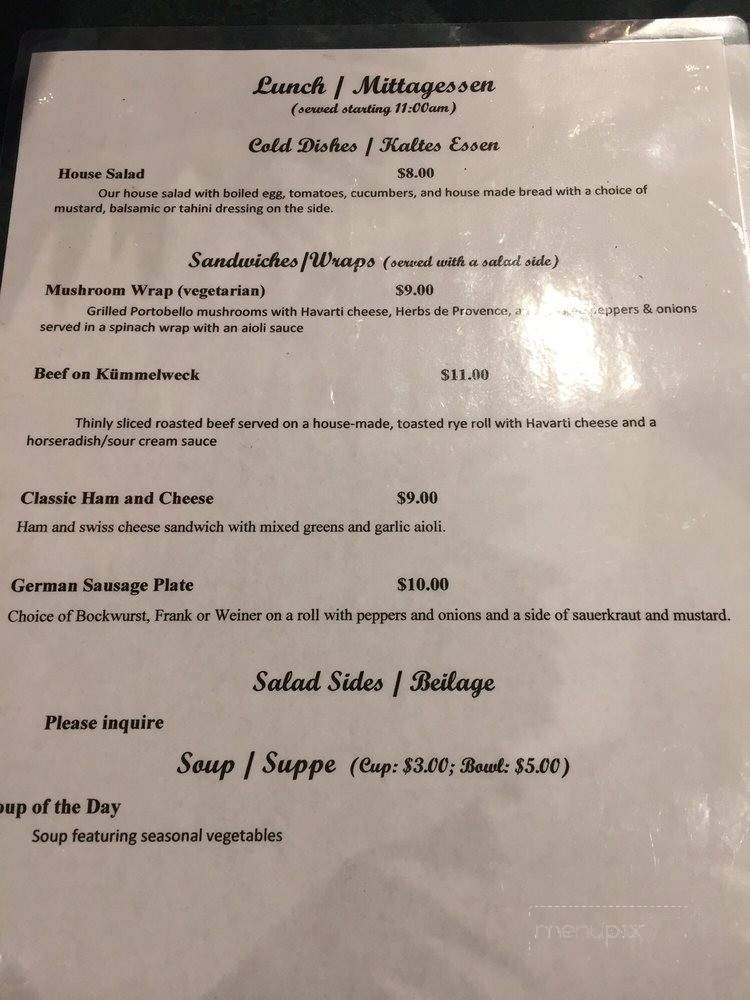 Little Wuesten German Food - Albany, OR menu_pic