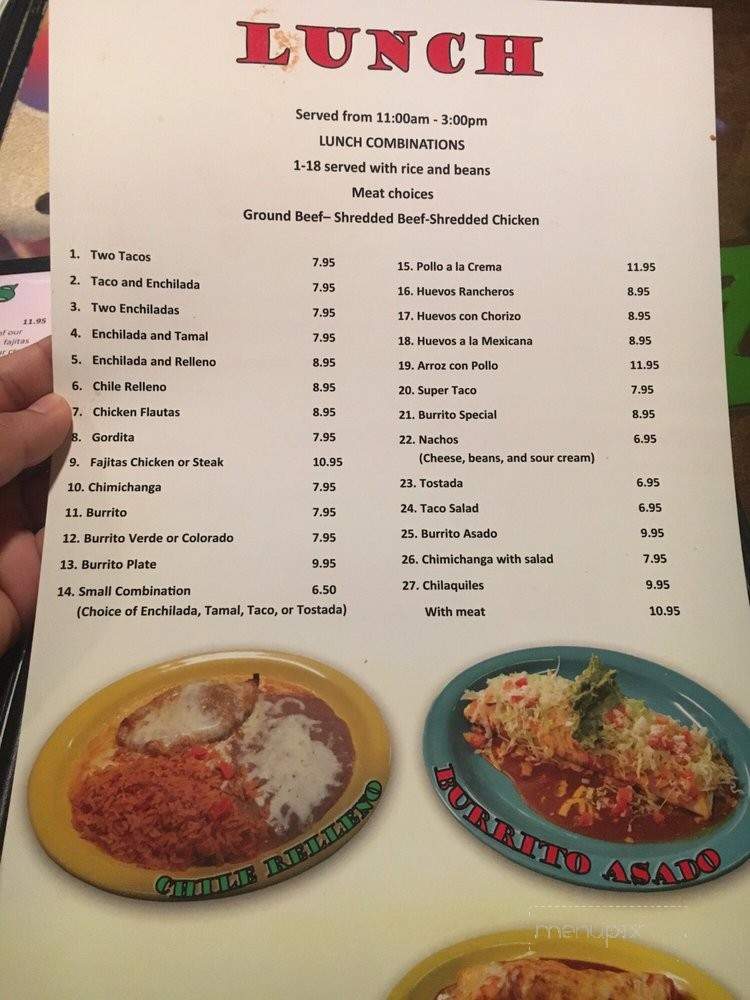 El Palenque - Corvallis, OR menu_pic