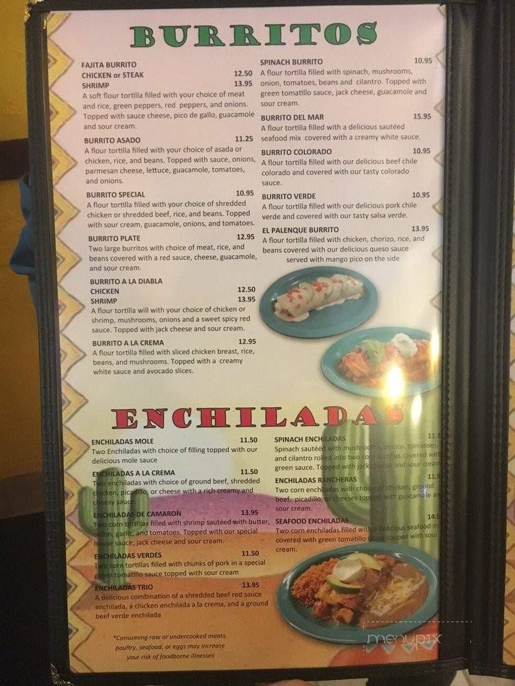 El Palenque - Corvallis, OR menu_pic