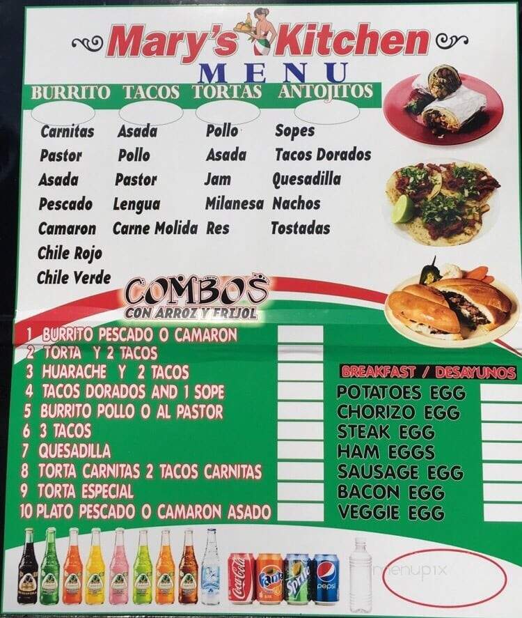 Mary's Kitchen - Mount Angel, OR menu_pic