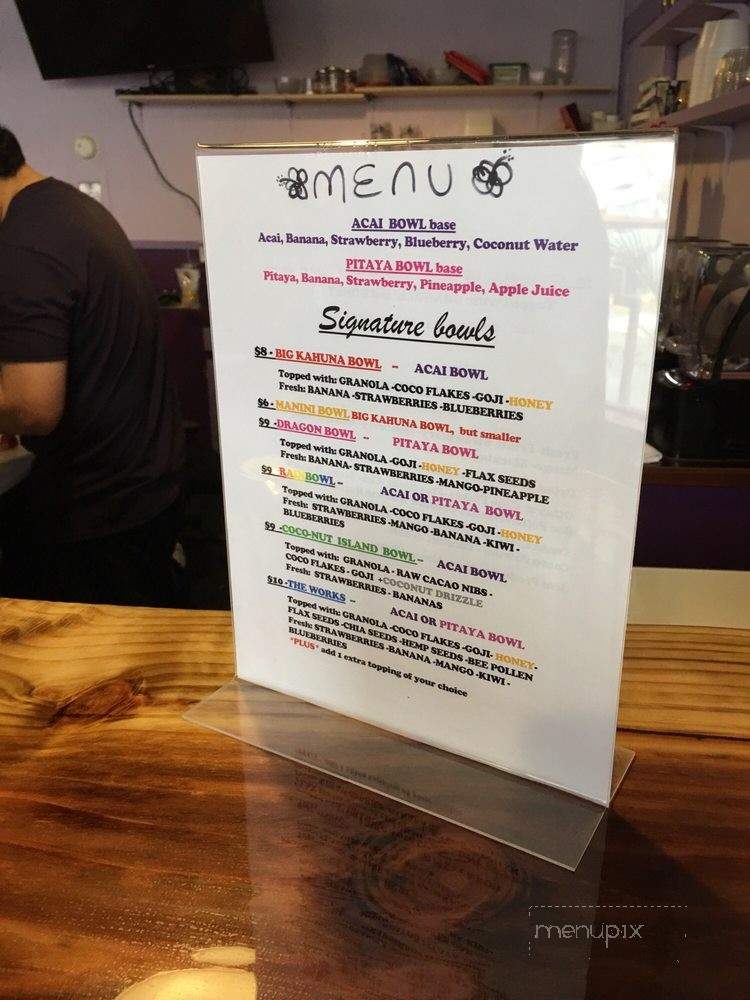 Big Kahuna Bowls - Eugene, OR menu_pic