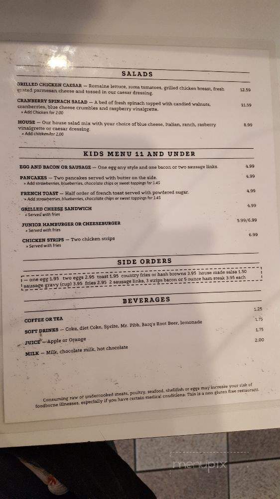 The Spot - Brookings, OR menu_pic