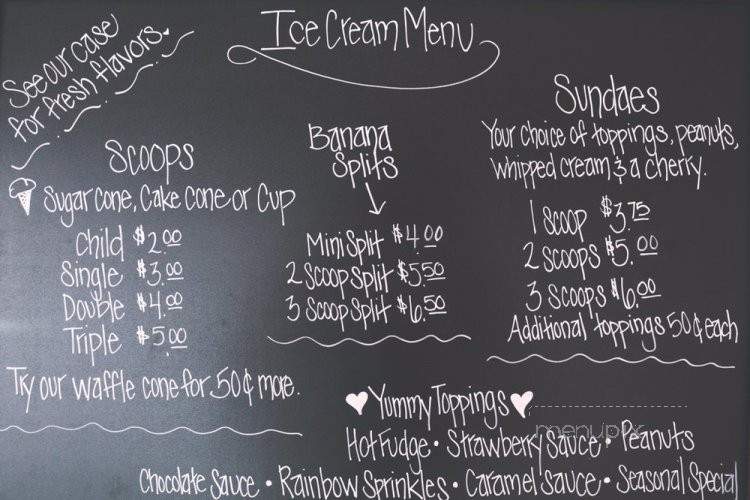Amanda Jane's Sweet Shoppe - Coos Bay, OR menu_pic