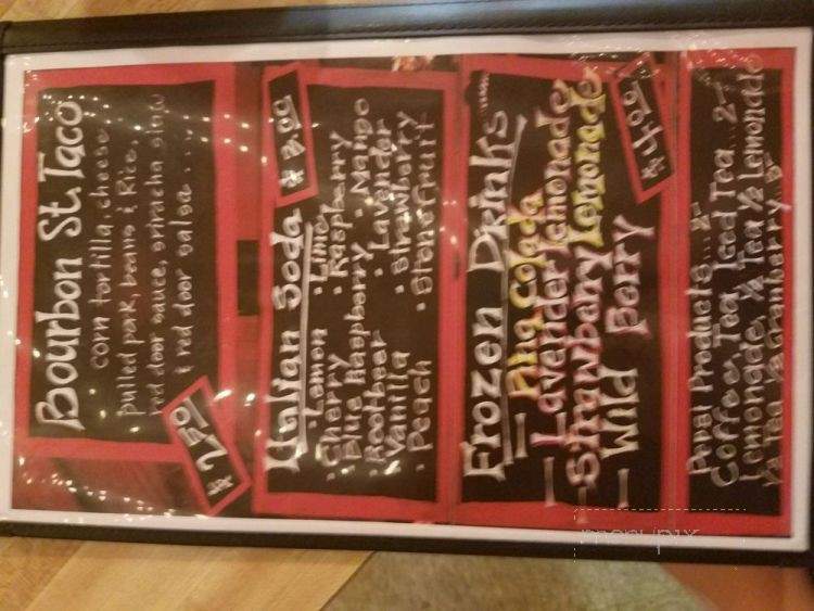 Behind The Red Door - Gold Beach, OR menu_pic
