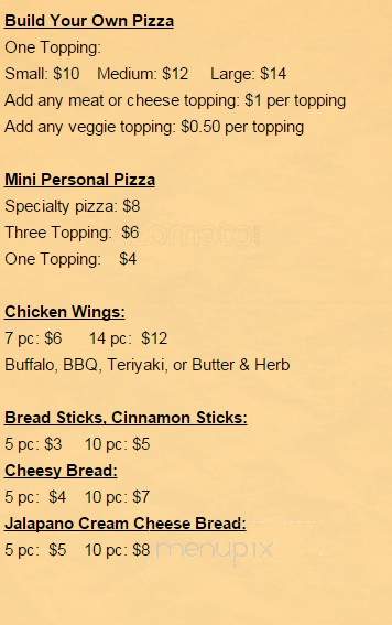 Steel Penny Bar & Grill - Myrtle Point, OR menu_pic