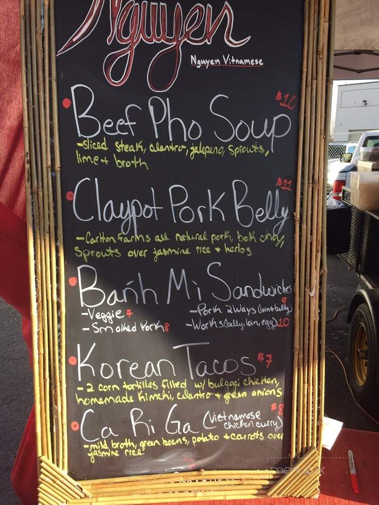 Nguyen Street Food - Medford, OR menu_pic