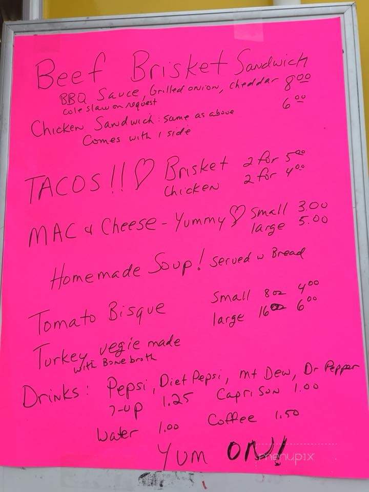 The Yum Truck - White City, OR menu_pic