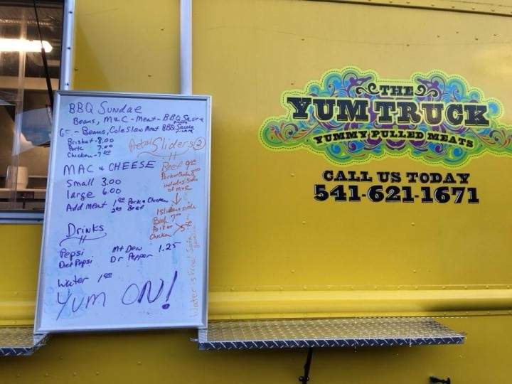 The Yum Truck - White City, OR menu_pic