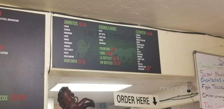 Los Tres Potrillos - Phoenix, OR menu_pic