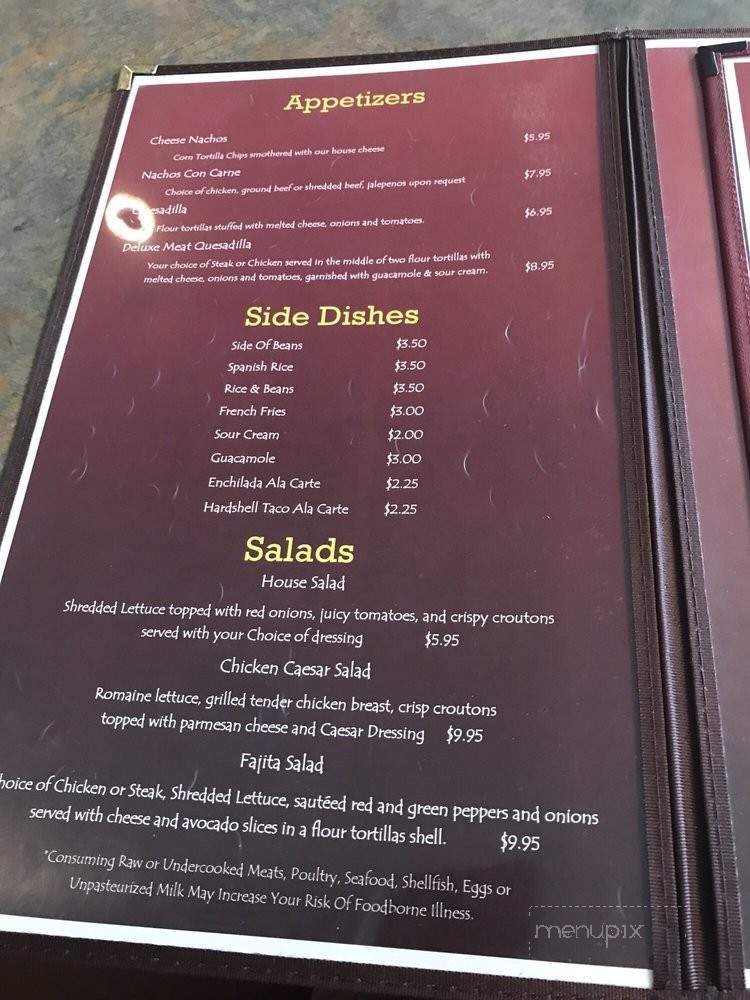 El Rodeo - Umatilla, OR menu_pic