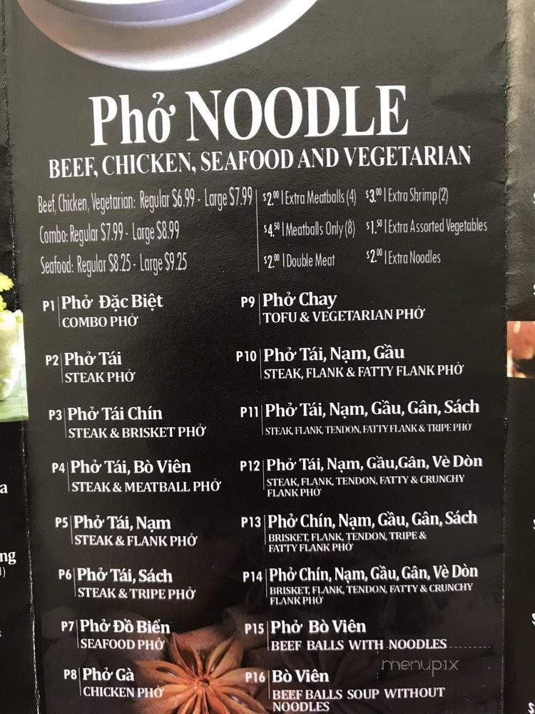 Pho Tasty - Federal Way, WA menu_pic