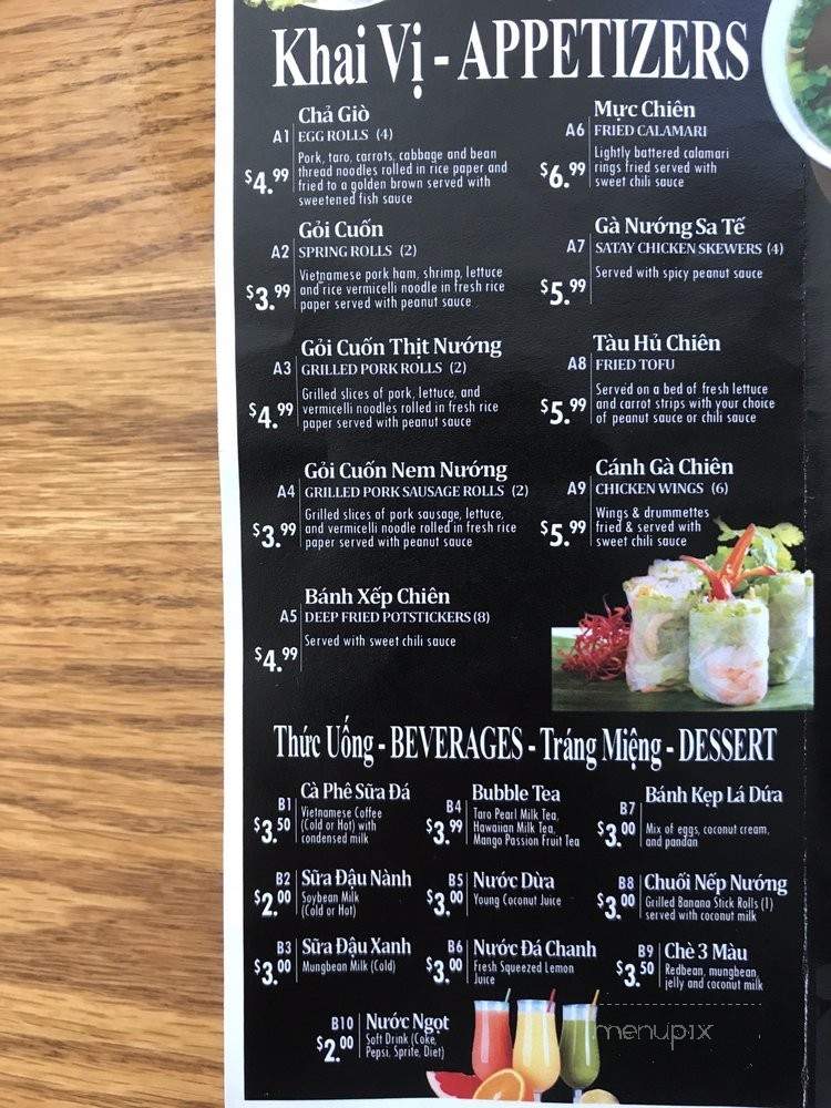 Pho Tasty - Federal Way, WA menu_pic