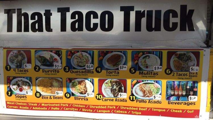Taquiria El Taconazo - Kenmore, WA menu_pic