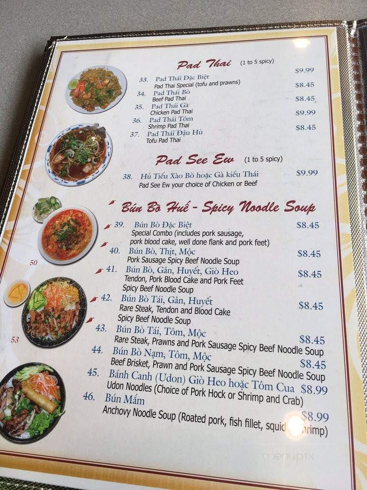 Gia Hung Vietnamese Restaurant - Kent, WA menu_pic