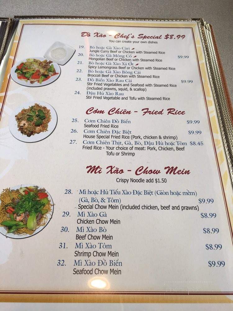 Gia Hung Vietnamese Restaurant - Kent, WA menu_pic